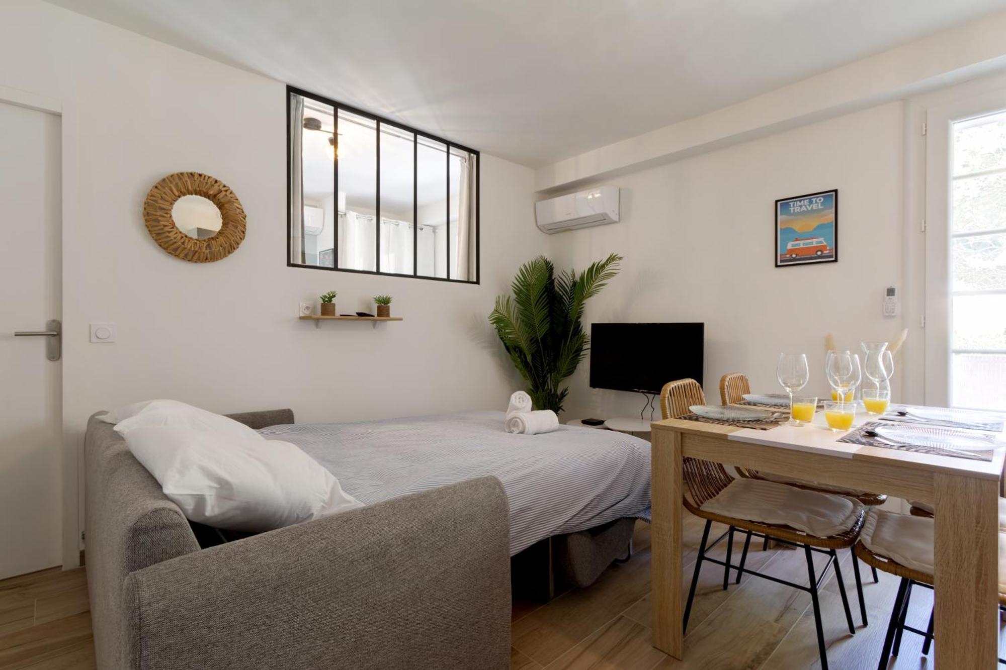 016- T2 Tropisme, Appart 1 Chambre,Clim,Wifi,Parking Монпелье Экстерьер фото