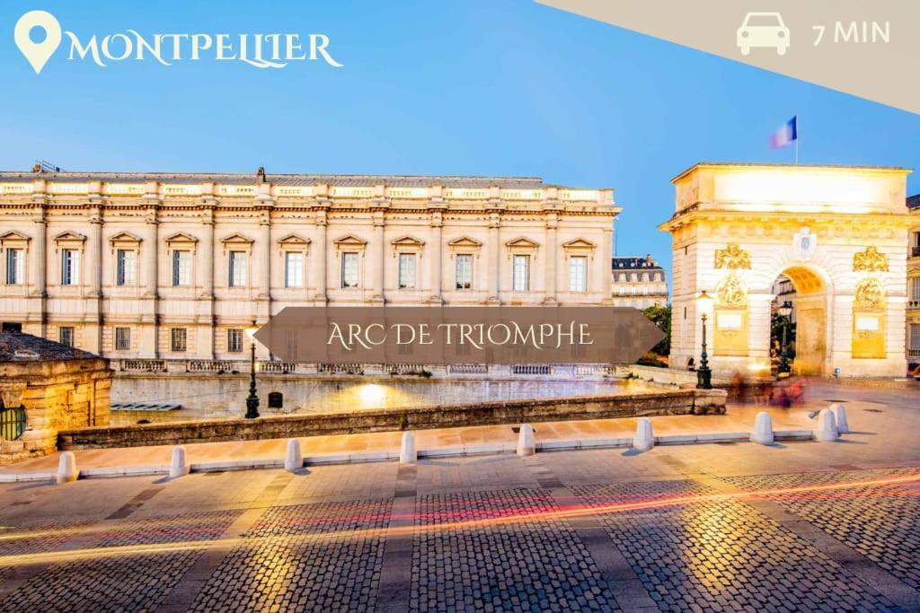 016- T2 Tropisme, Appart 1 Chambre,Clim,Wifi,Parking Монпелье Экстерьер фото