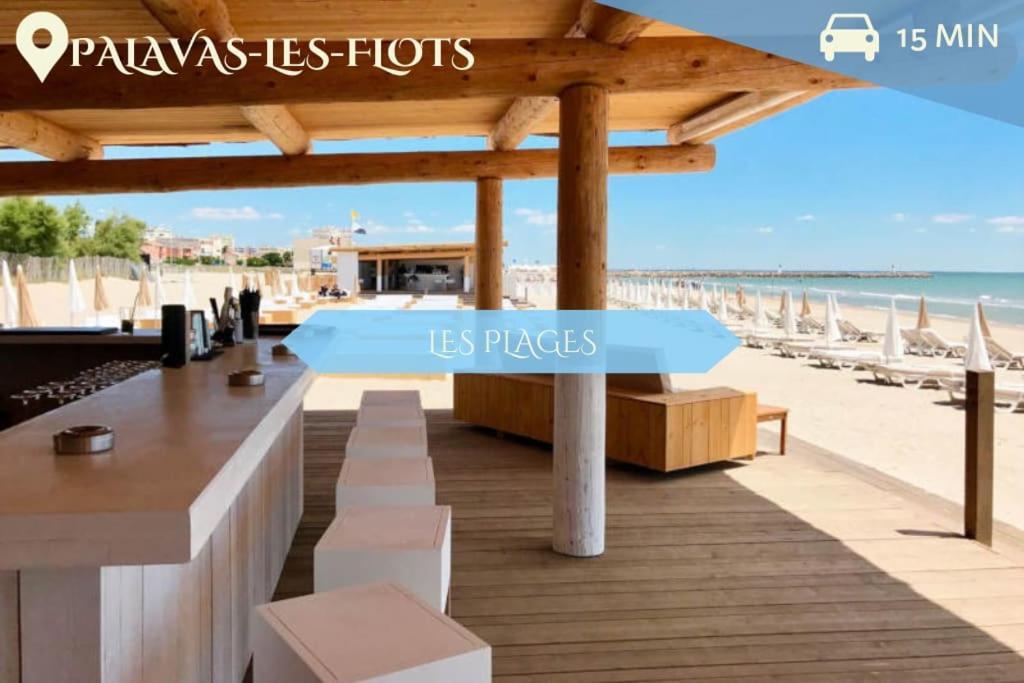 016- T2 Tropisme, Appart 1 Chambre,Clim,Wifi,Parking Монпелье Экстерьер фото