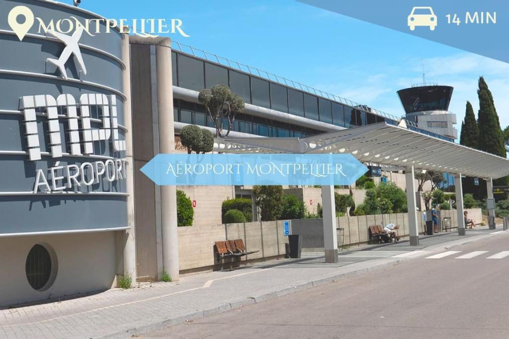 016- T2 Tropisme, Appart 1 Chambre,Clim,Wifi,Parking Монпелье Экстерьер фото